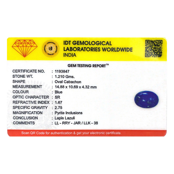 Lapis Lazuli - 6.05 Carat
