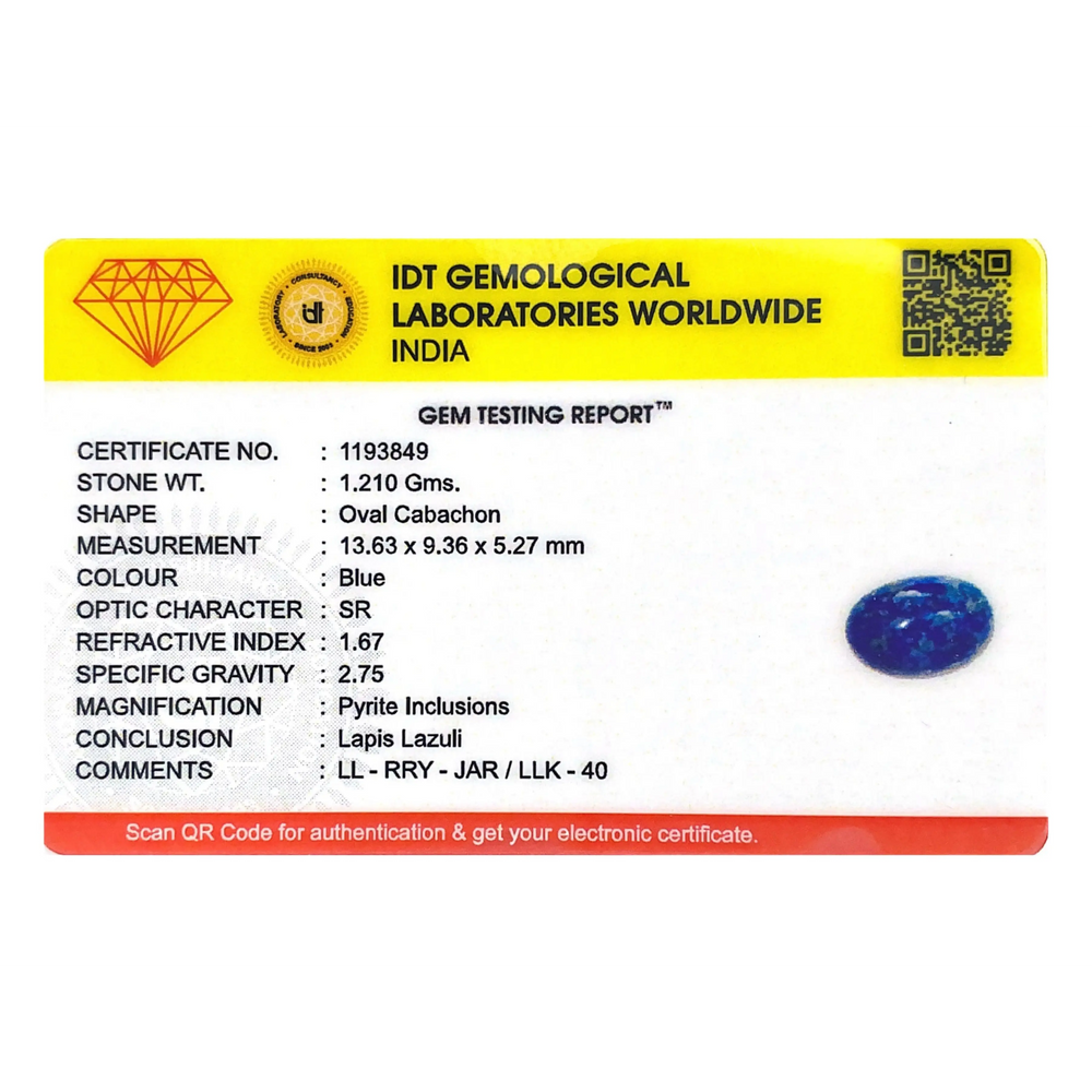 Lapis Lazuli - 6.05 Carat
