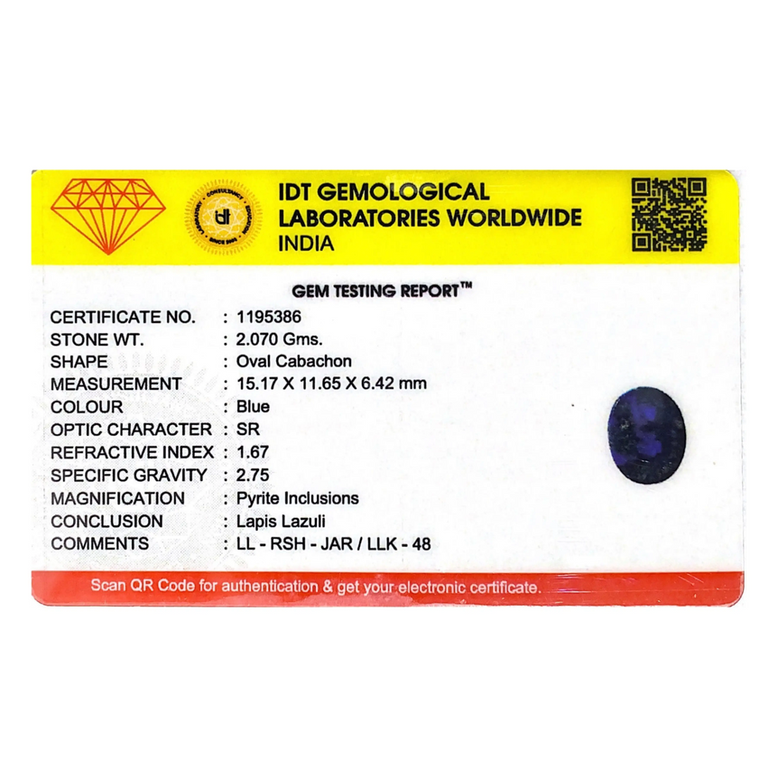 Lapis Lazuli - 10.35 Carat
