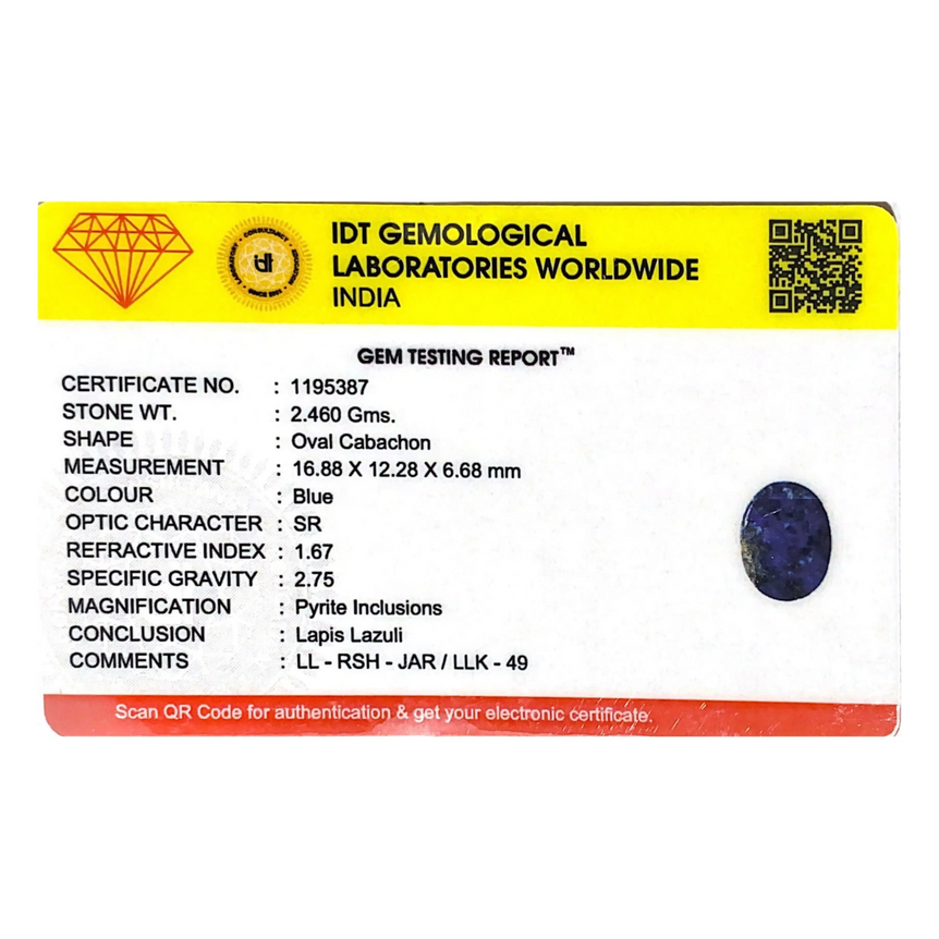 Lapis Lazuli - 12.3 Carat