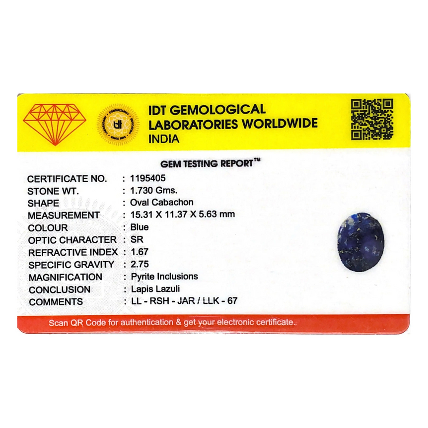 Lapis Lazuli - 8.65 Carat