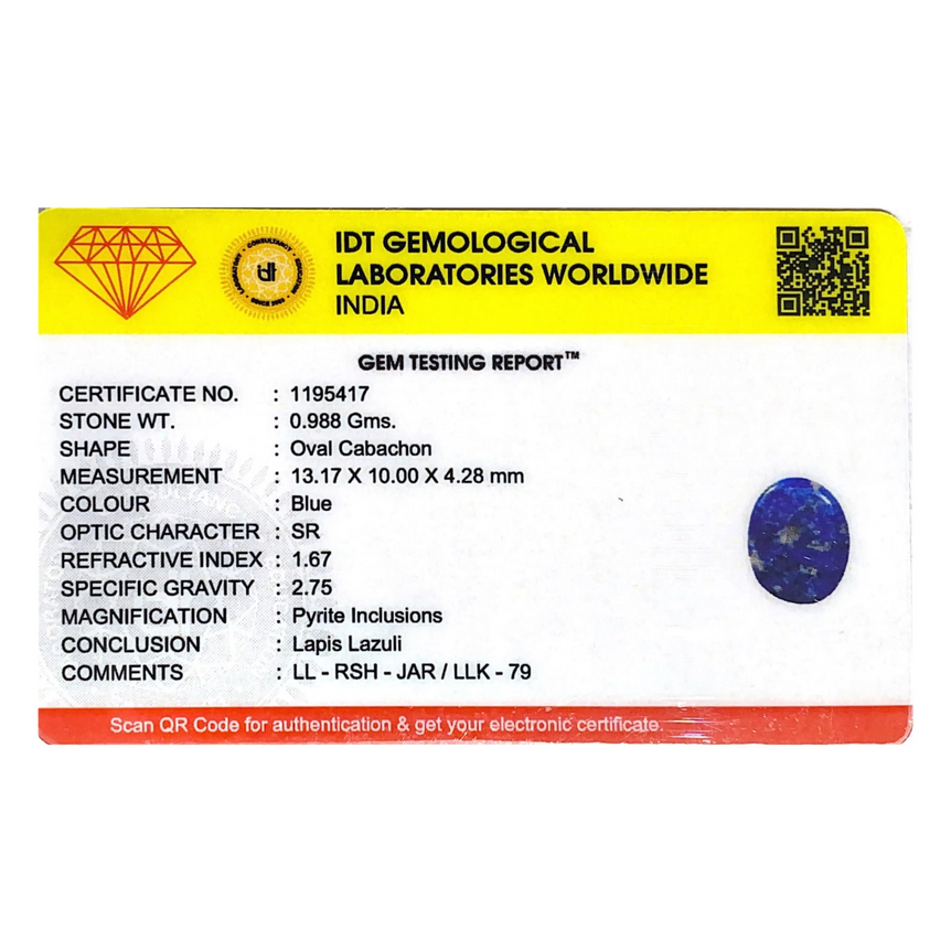 Lapis Lazuli - 4.94 Carat