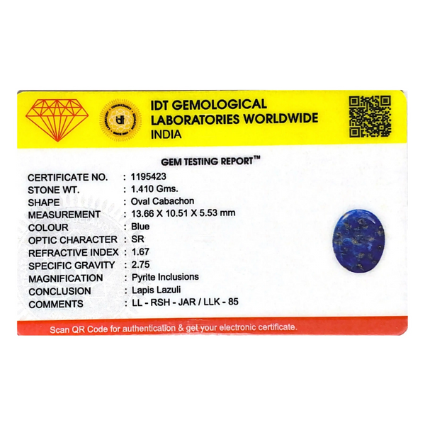 Lapis Lazuli - 7.05 Carat