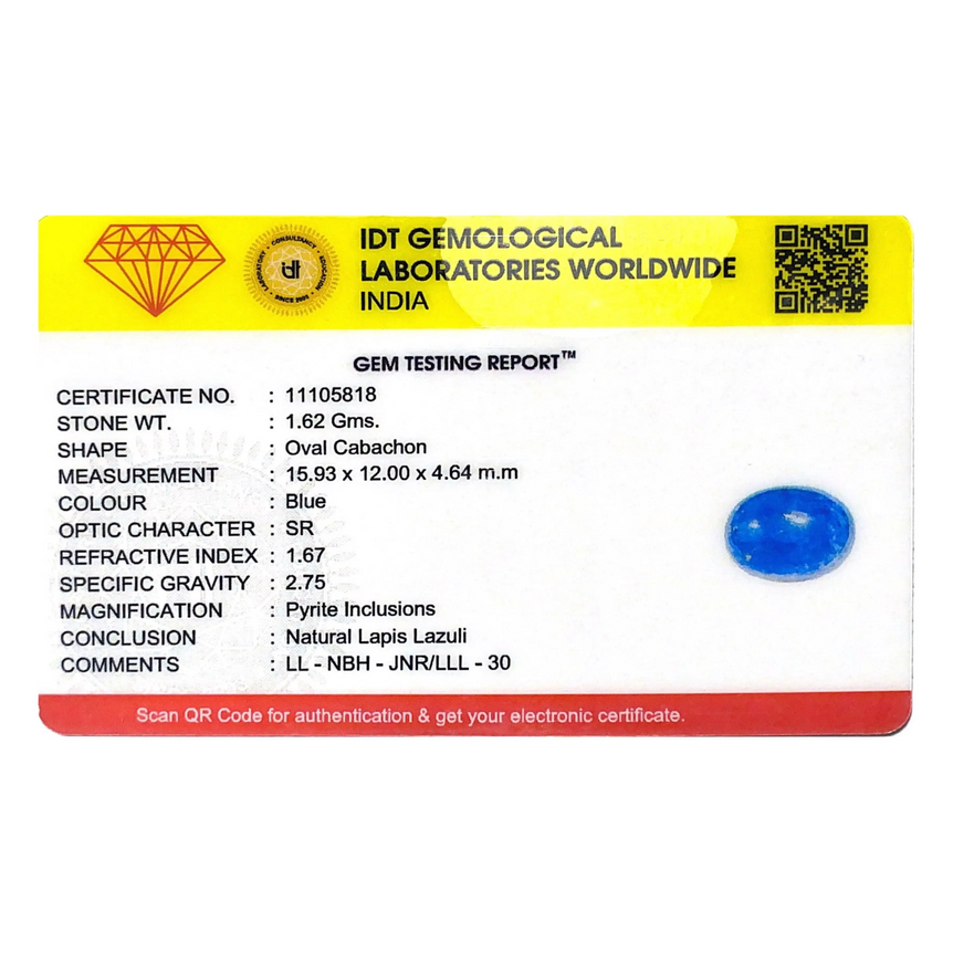 Lapis Lazuli - 8.1 Carat