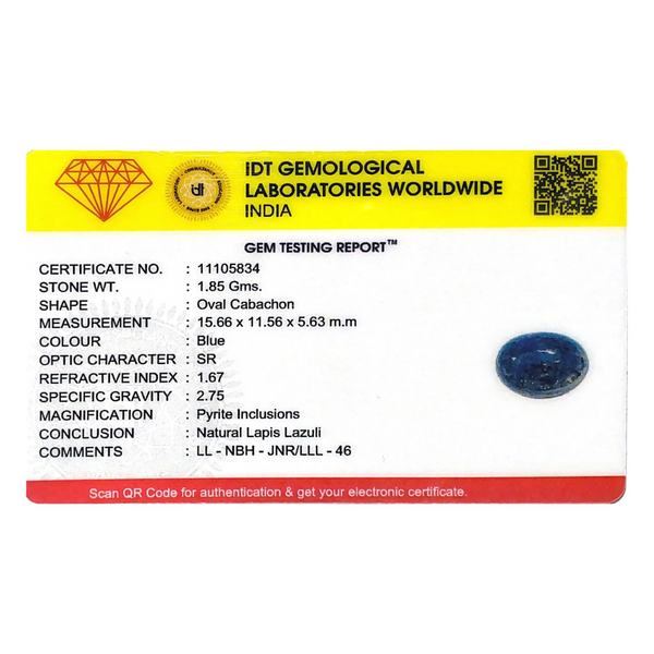 Lapis Lazuli - 9.25 Carat
