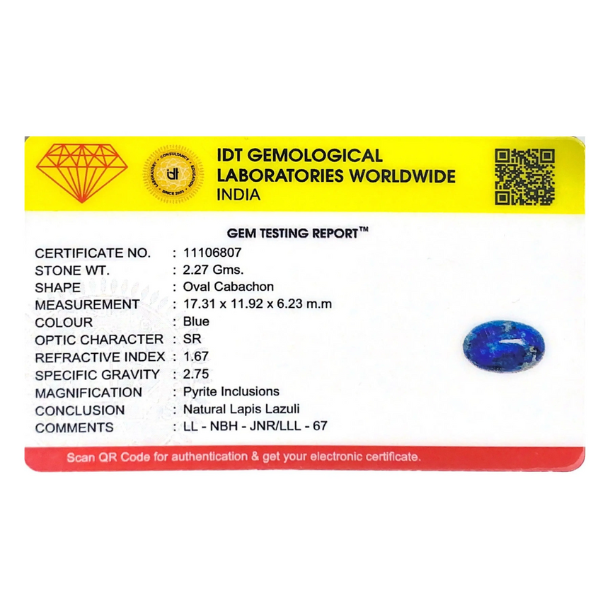 Lapis Lazuli - 11.35 Carat