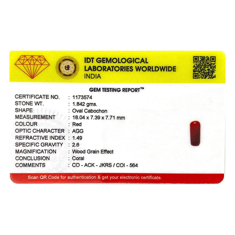 Red Coral - 9.21 Carat - Pramogh