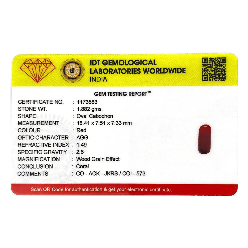 Red Coral - 9.41 Carat - Pramogh