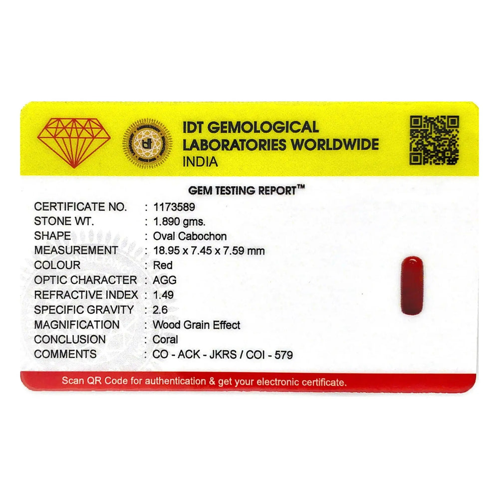 Red Coral - 9.45 Carat - Pramogh