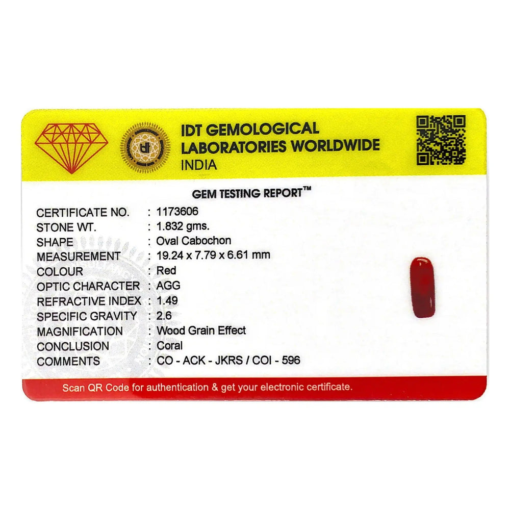 Red Coral - 9.16 Carat - Pramogh