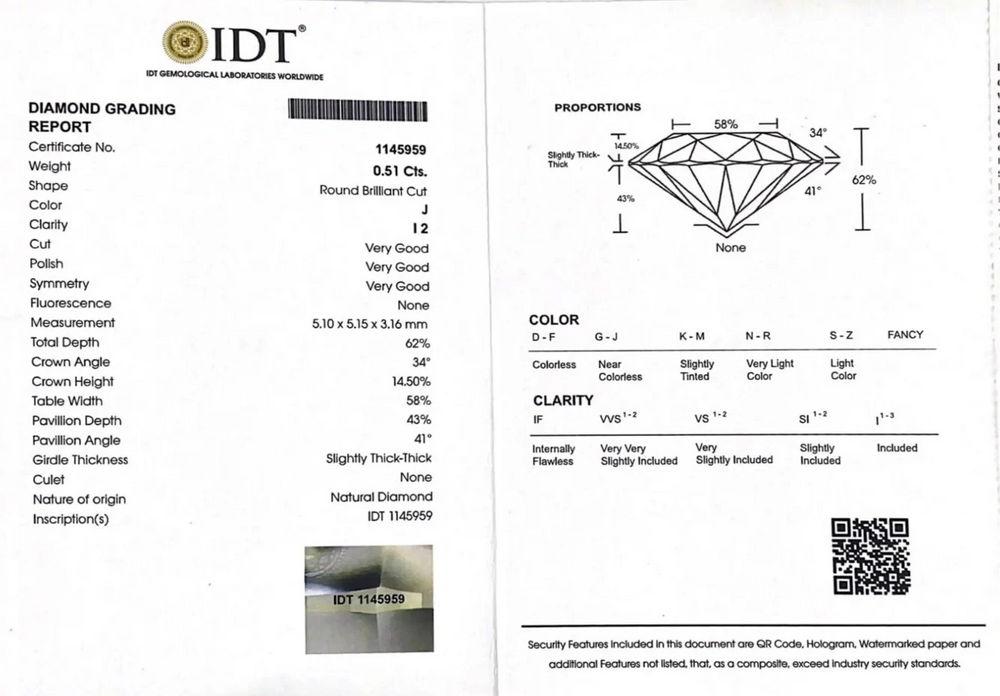 Diamond - 0.51 Carat