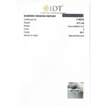Natural Diamond - 0.71 Carat - IDT Certificate 1146274 - Pramogh