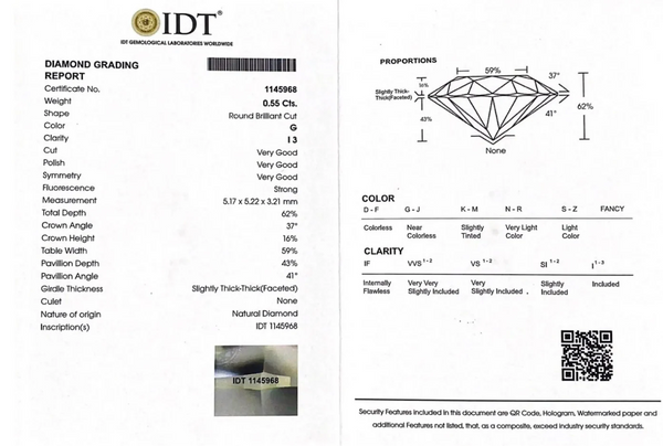 Diamond - 0.55 Carat