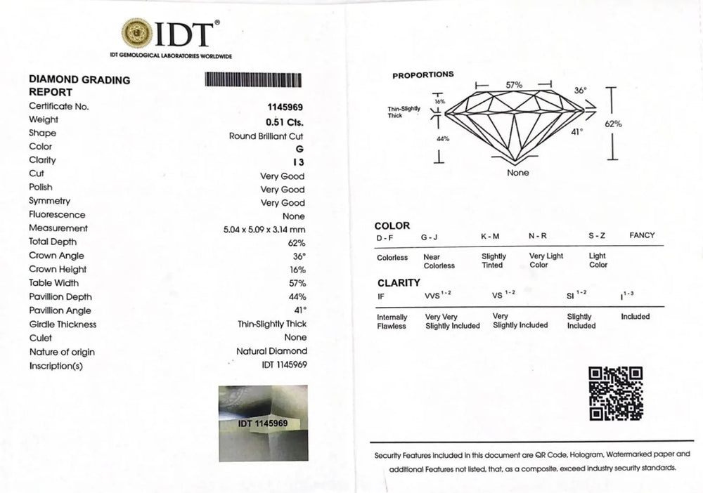 Diamond - 0.51 Carat