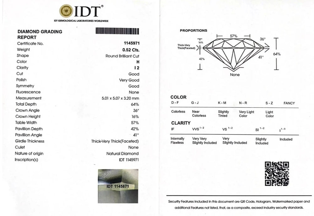 Diamond - 0.52 Carat