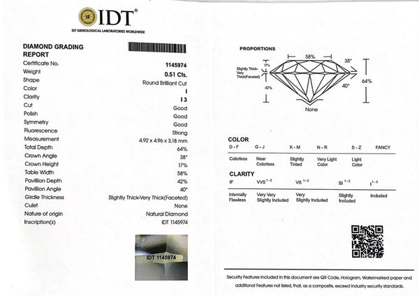 Diamond - 0.51 Carat