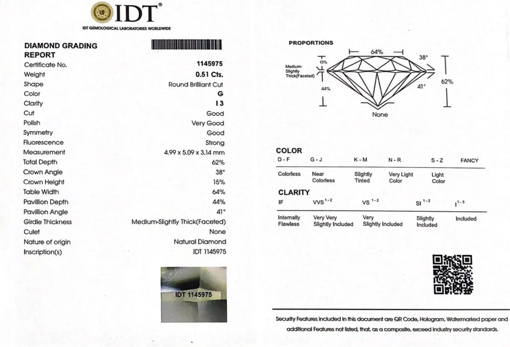 Diamond - 0.51 Carat