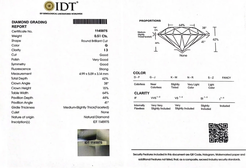 Diamond - 0.51 Carat