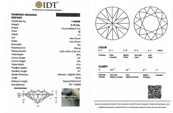 Diamond - 0.72 Carat