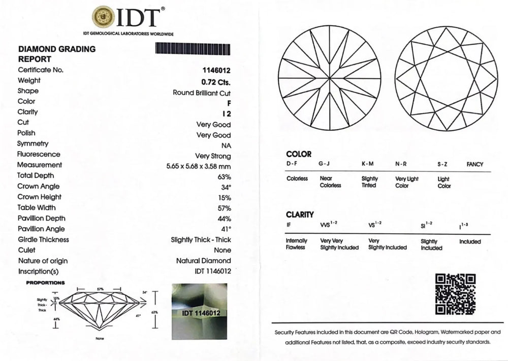 Diamond - 0.72 Carat