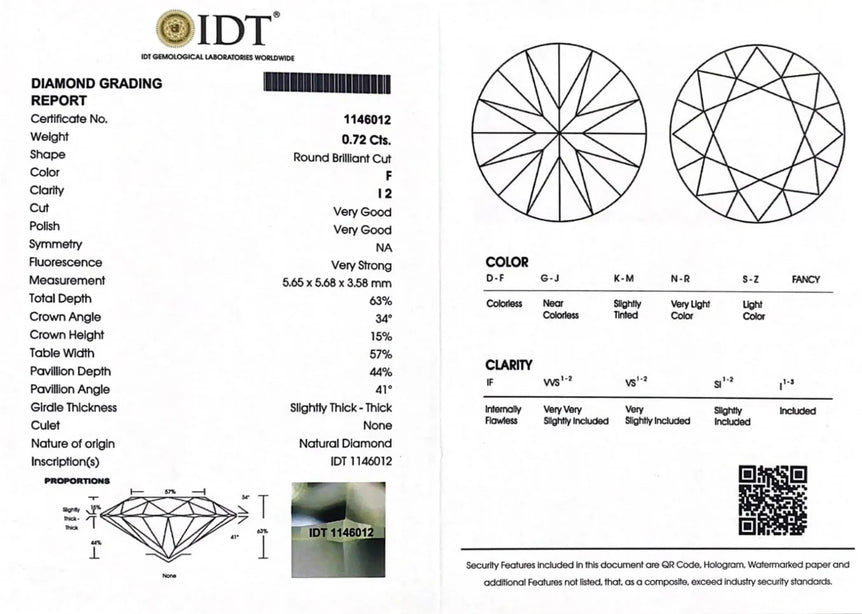 Diamond - 0.72 Carat