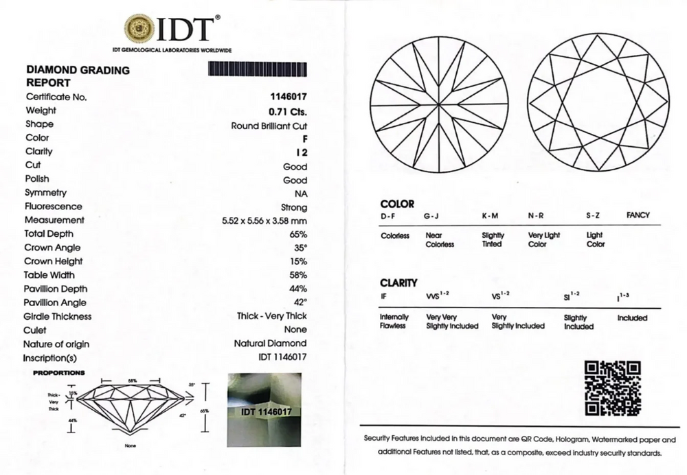 Diamond - 0.71 Carat