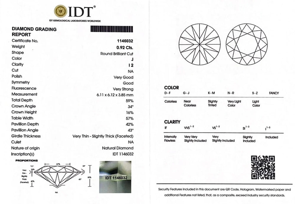 Diamond - 0.92 Carat