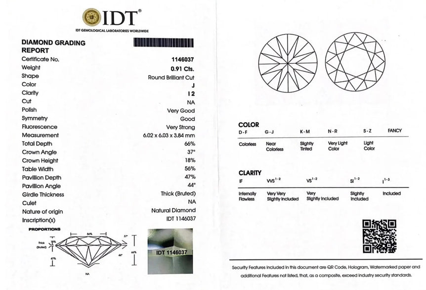Diamond - 0.91 Carat