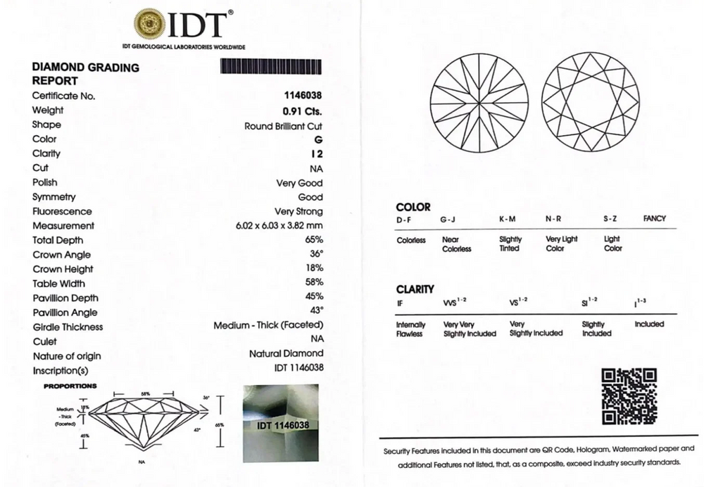 Diamond - 0.91 Carat
