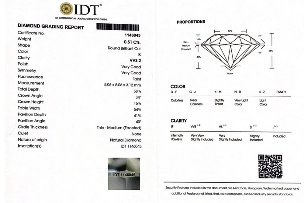 Diamond - 0.51 Carat