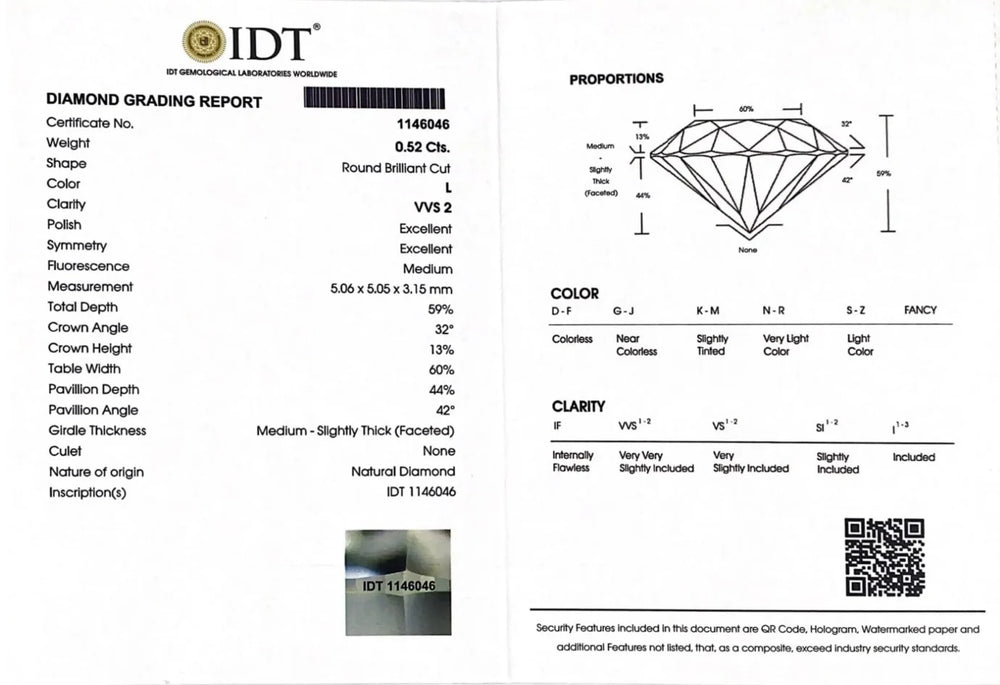 Diamond - 0.52 Carat