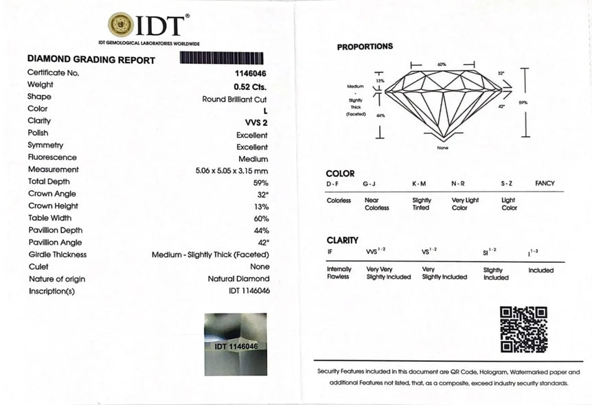 Diamond - 0.52 Carat