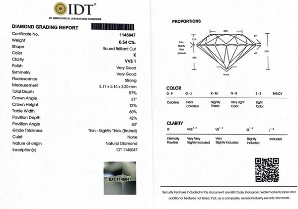 Diamond - 0.54 Carat
