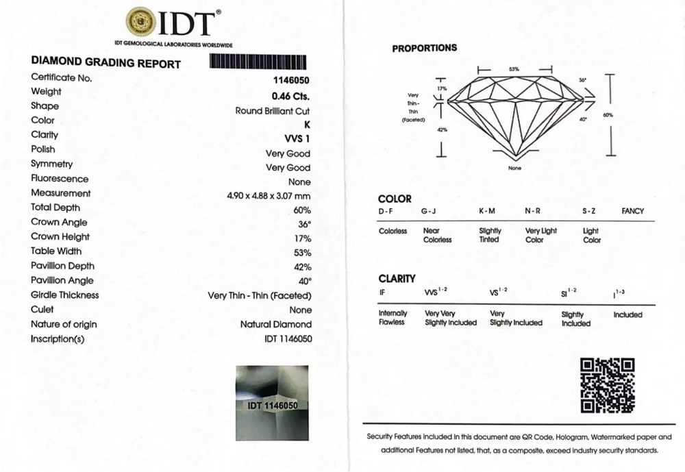 Diamond - 0.46 Carat