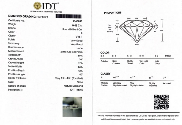 Diamond - 0.46 Carat