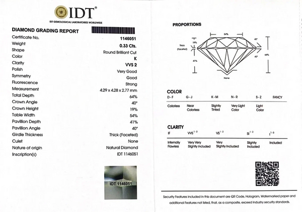 Diamond - 0.33 Carat