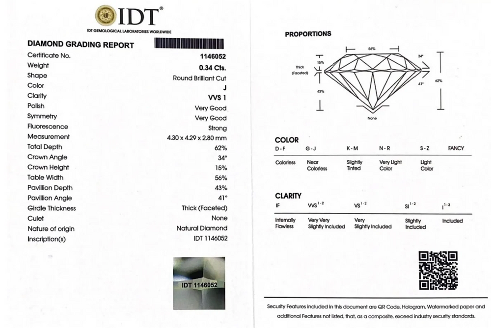Diamond - 0.34 Carat