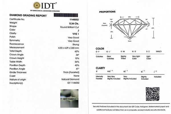 Diamond - 0.34 Carat