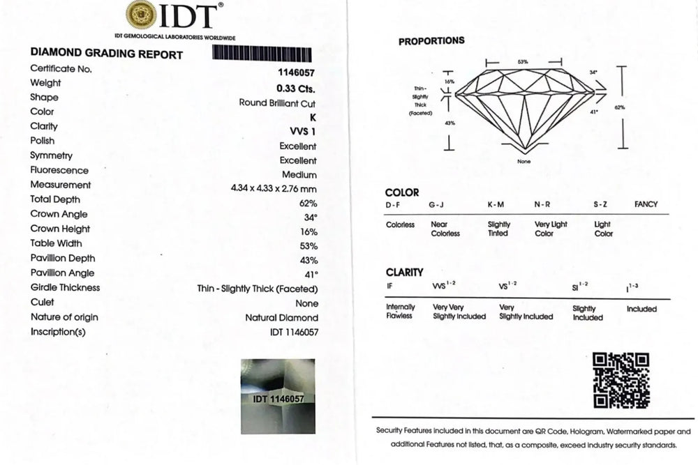 Diamond - 0.33 Carat