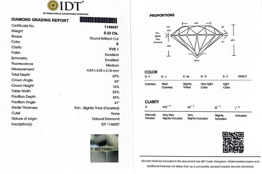 Diamond - 0.33 Carat