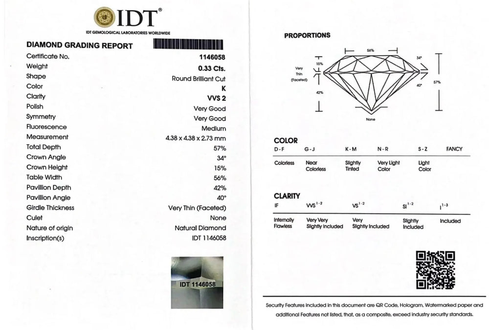 Diamond - 0.33 Carat