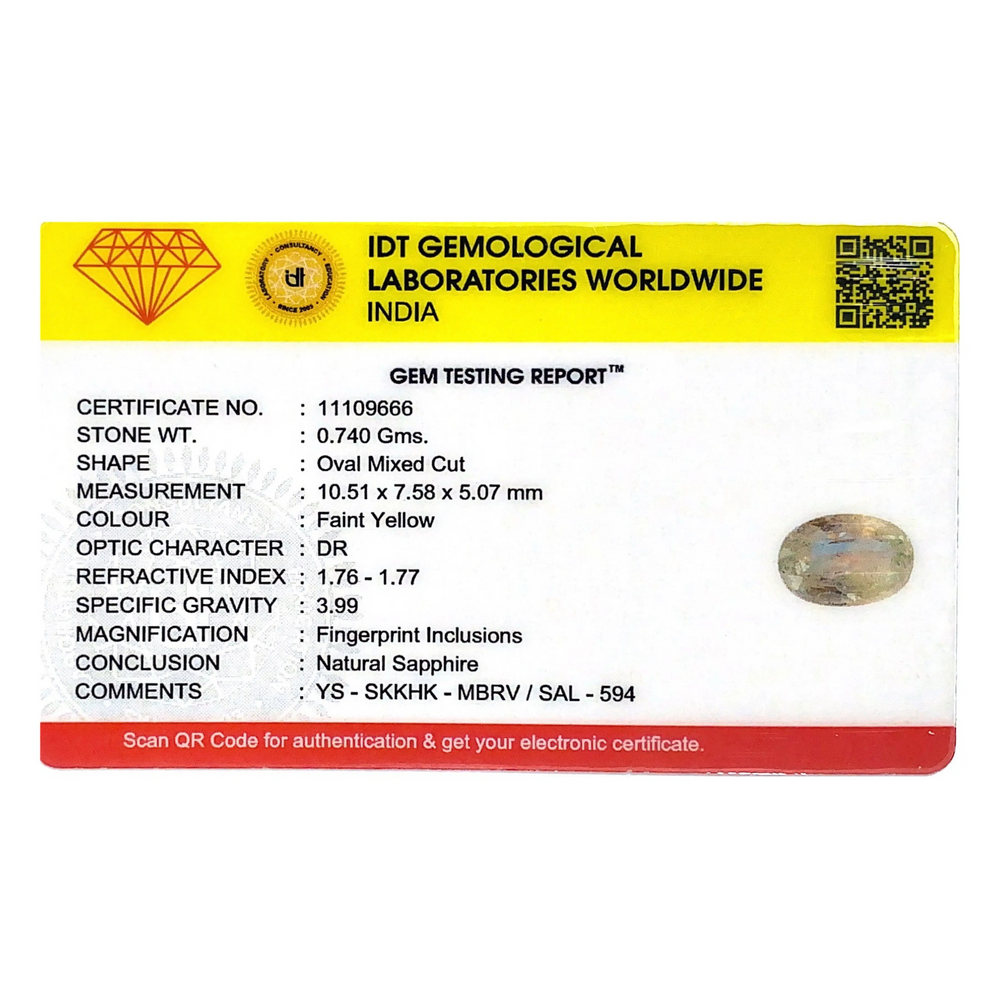Yellow Sapphire - 3.7 Carat