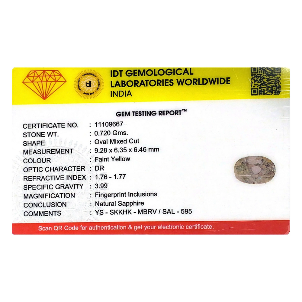 Yellow Sapphire - 3.6 Carat