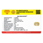Yellow Sapphire - 3.45 Carat