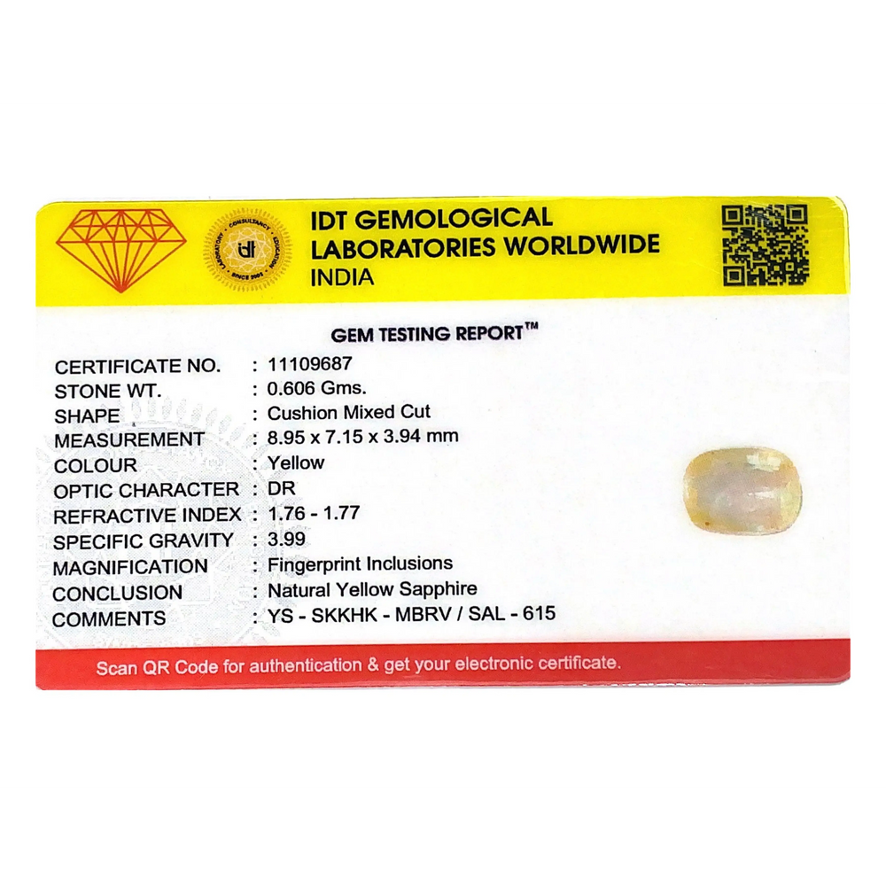 Yellow Sapphire - 3.03 Carat
