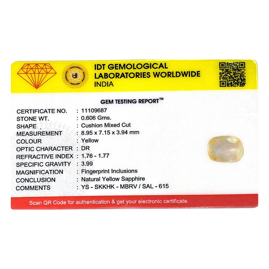 Yellow Sapphire - 3.03 Carat