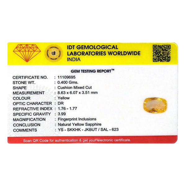 Yellow Sapphire - 2 Carat