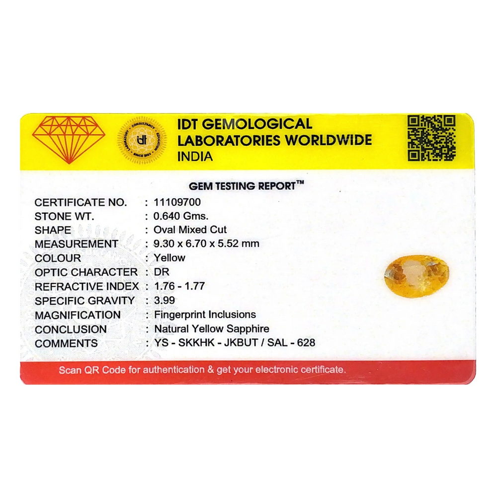 Yellow Sapphire - 3.2 Carat
