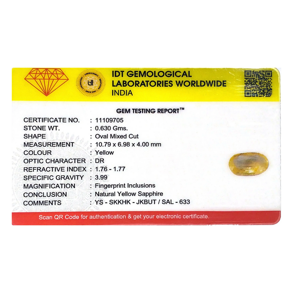 Yellow Sapphire - 3.15 Carat