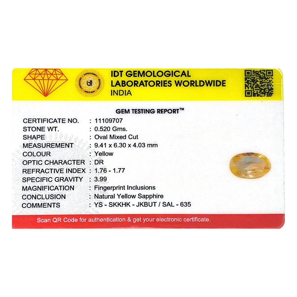 Yellow Sapphire - 2.6 Carat